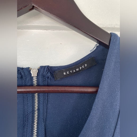 Blue High/Low Revamped Tunic/Dress - Picture 3 of 9